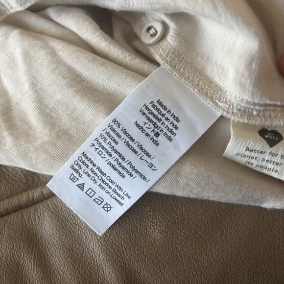 Madewell Tie-Front Paperbag Midi Dress Faux Wrap Peasant Boho Sz Medium - Picture 4 of 16